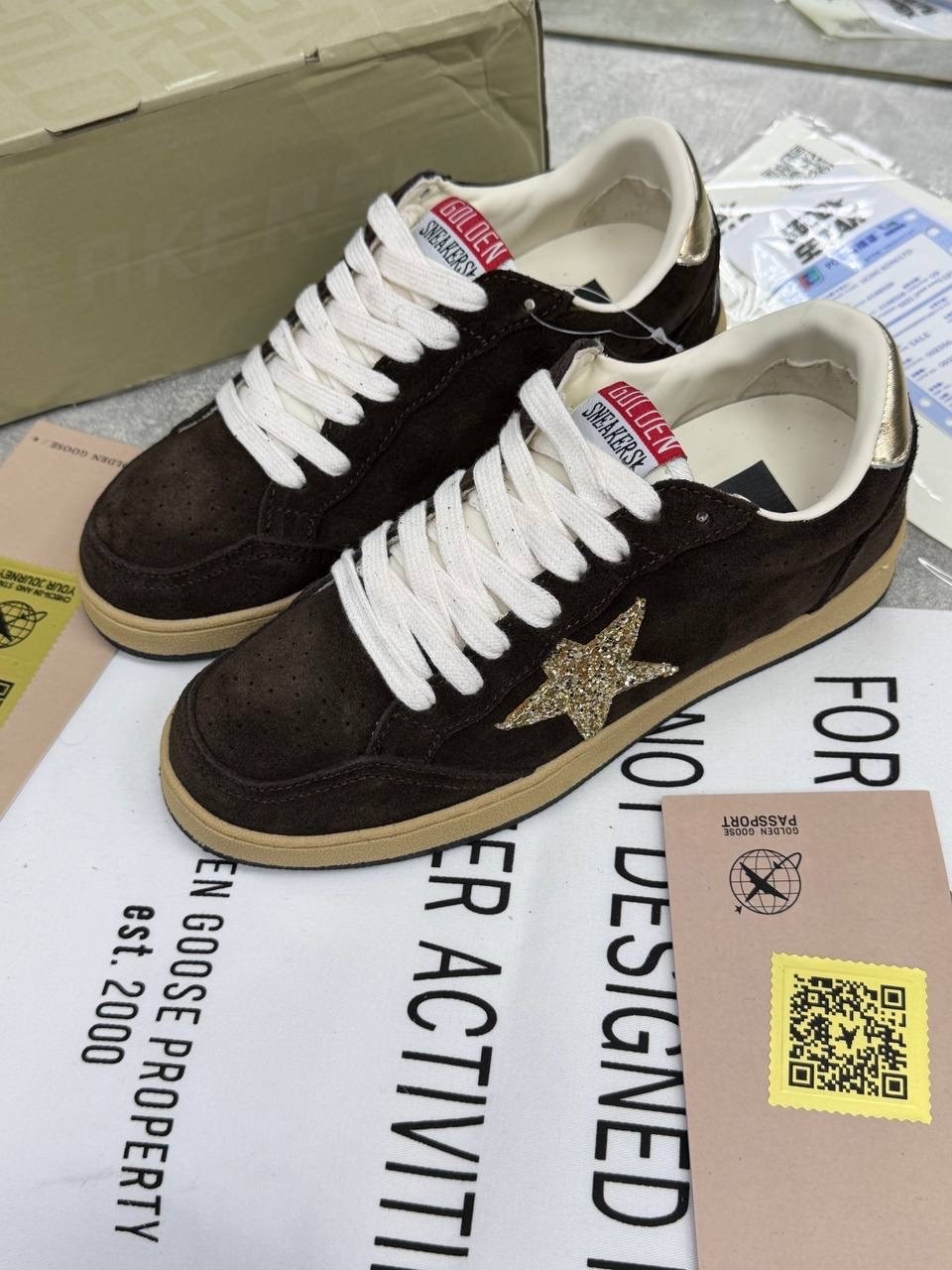 коричневые кроссовки ball star golden goose anthracite silver,кроссовки golden goose ball star коричневый,кроссовки golden goose ball star,golden goose кроссовки super-star коричневый,