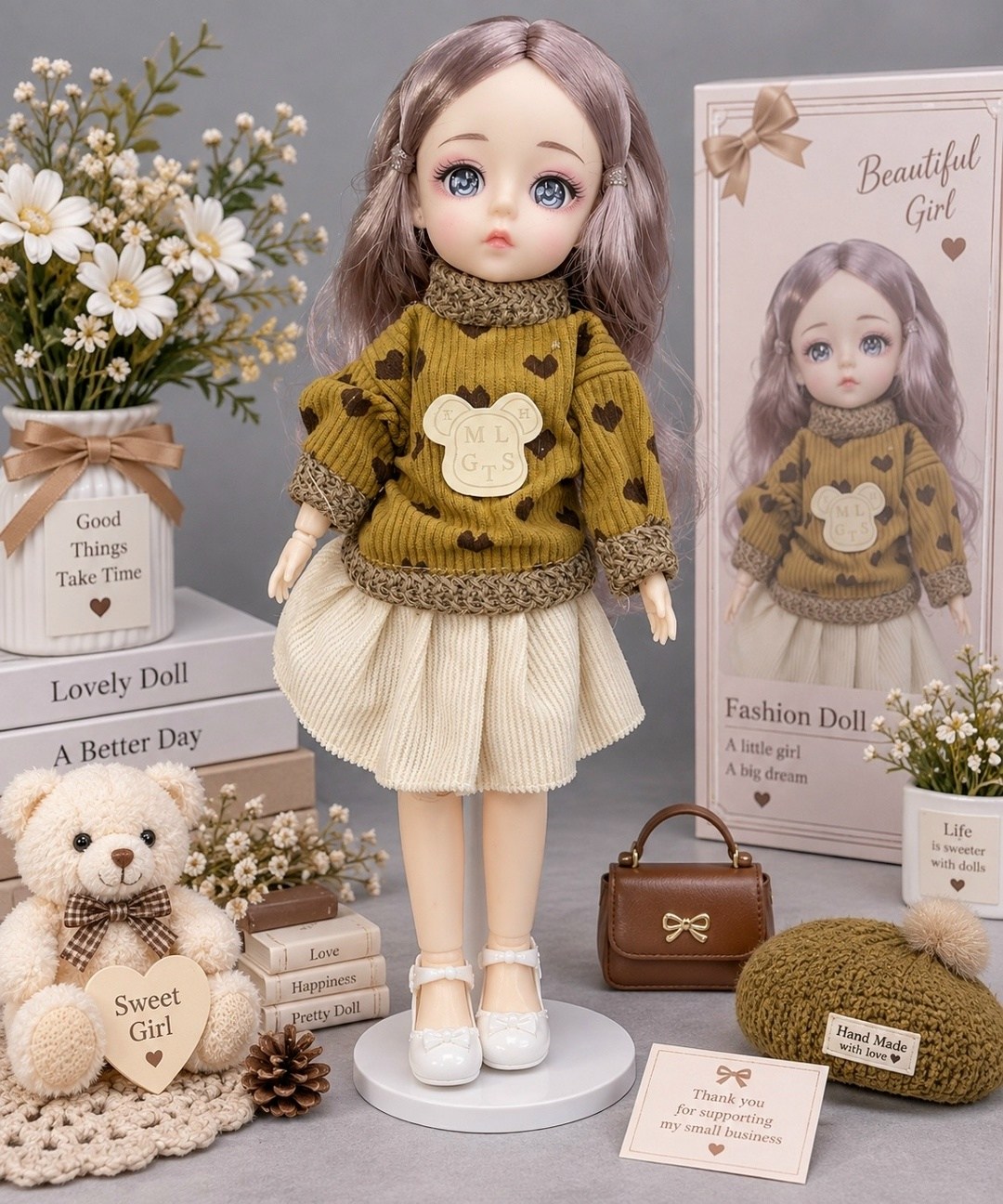 кукла шарнирная little mania мария zw826-dro,шарнирная кукла,кукла шарнирная коллекционная,кукла для девочки шарнирная,кукла для девочки