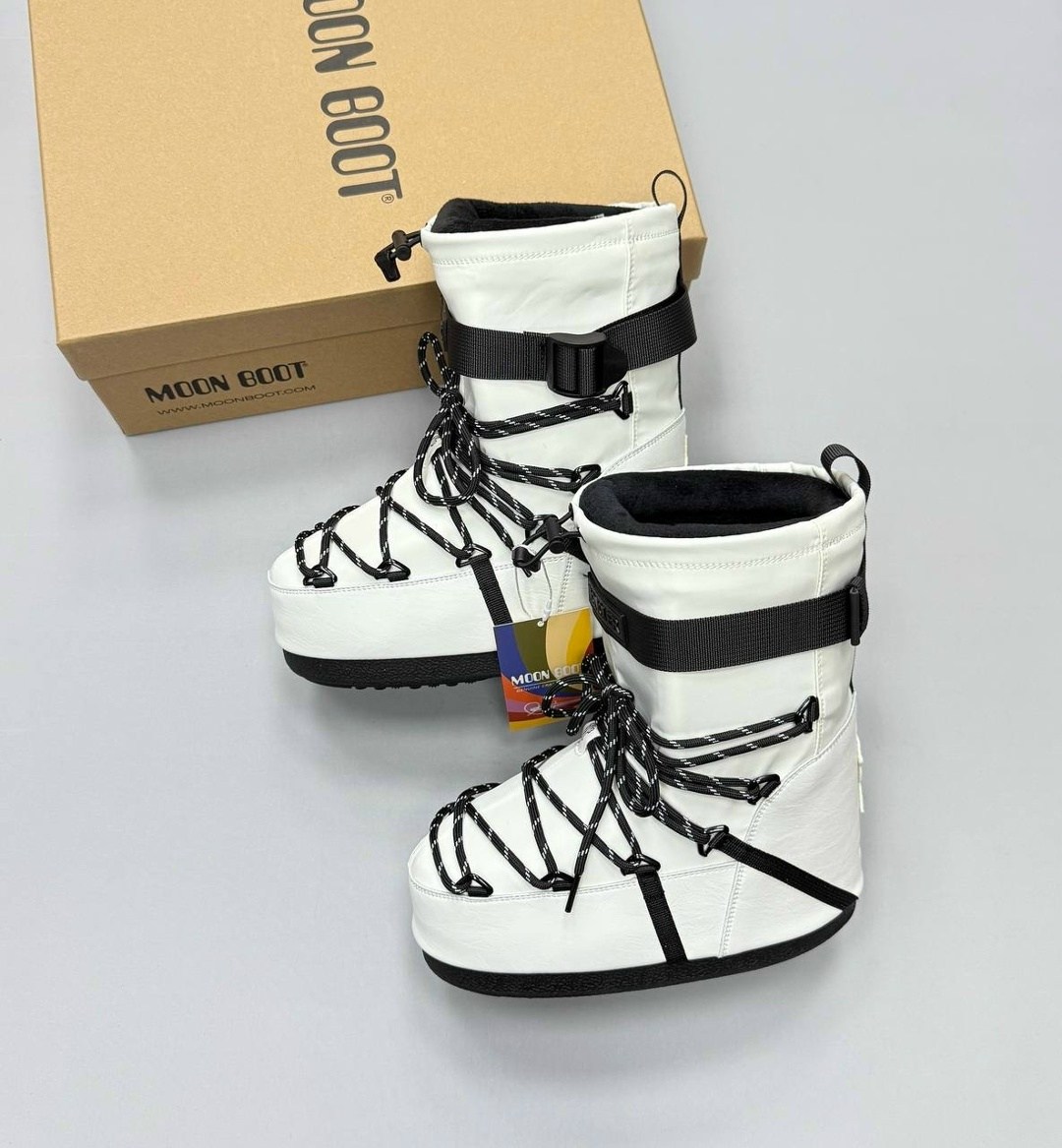 ,moon boot glance зимние сапоги черный серый р. 39,луноходы женские,дутики moon boot,зимние сапоги