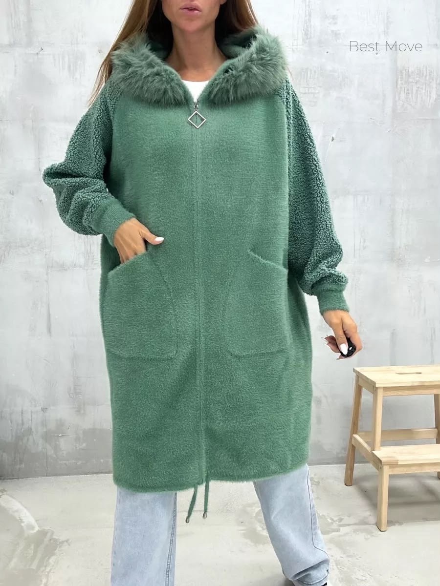 кардиган альпака,пальто альпака турция,кардиганы женские альпака больших размеров,удлиненная куртка,кардиган альпака с капюшон