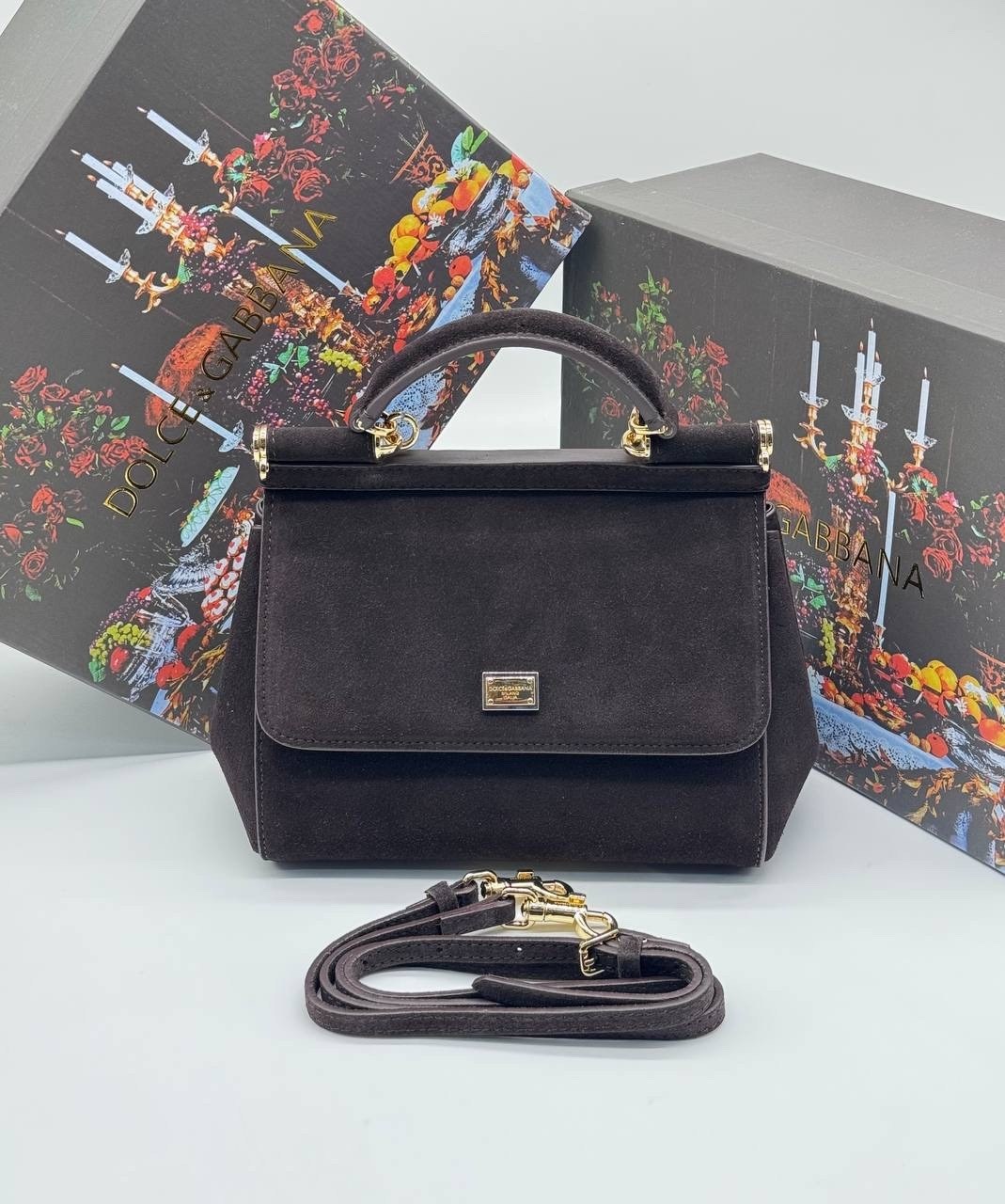 сумка dolce gabbana,сумка замшевая,сумка,сумки коричневый,женские сумки