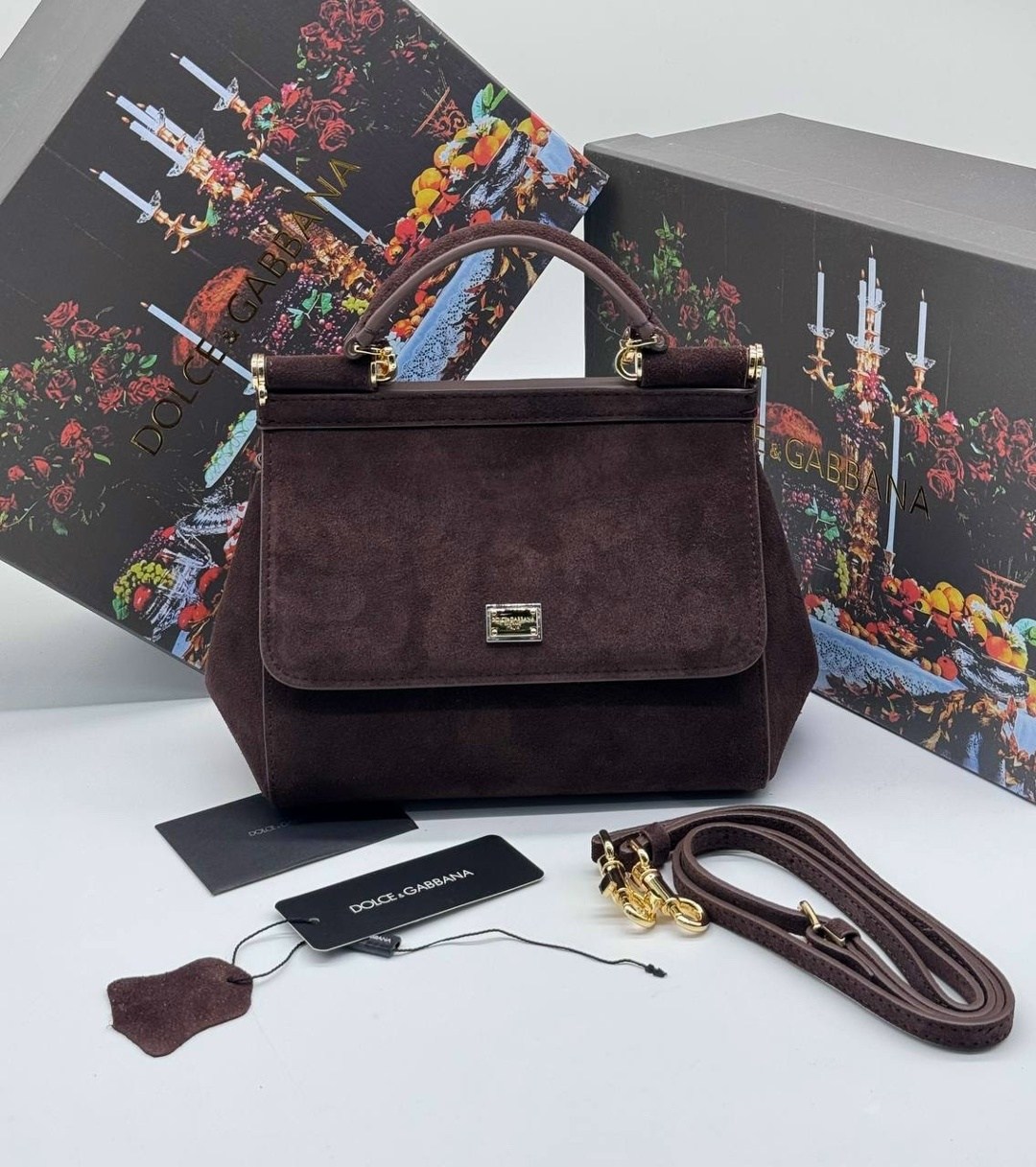 сумка dolce gabbana,сумка замшевая,сумка,сумки коричневый,женские сумки