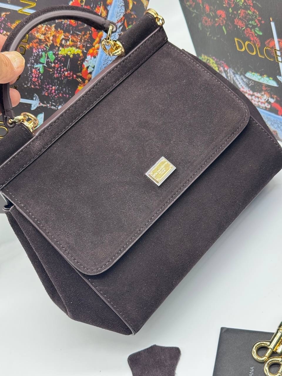 сумка dolce gabbana,сумка замшевая,сумка,сумки коричневый,женские сумки
