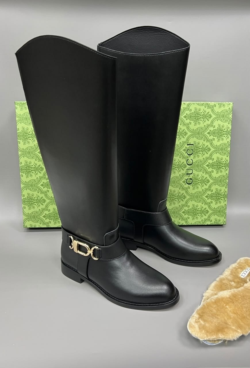 сапоги gucci,гуччи жокейские сапоги,сапоги,брендовые сапоги gucci женские кожаные на низком каблуке,сапоги hermes