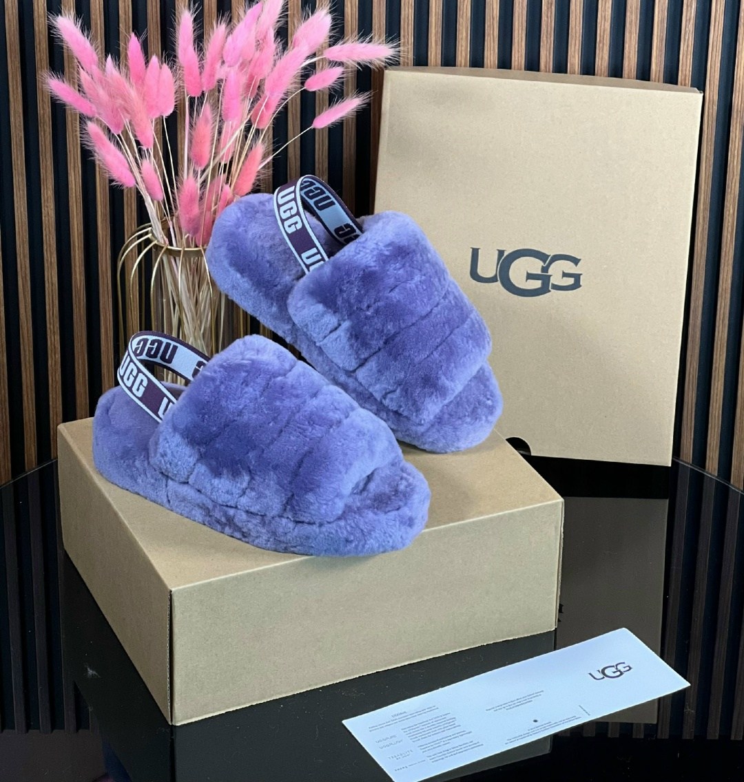 ugg slipper,,женские ugg,ugg меховые шлепки,тапочки ugg