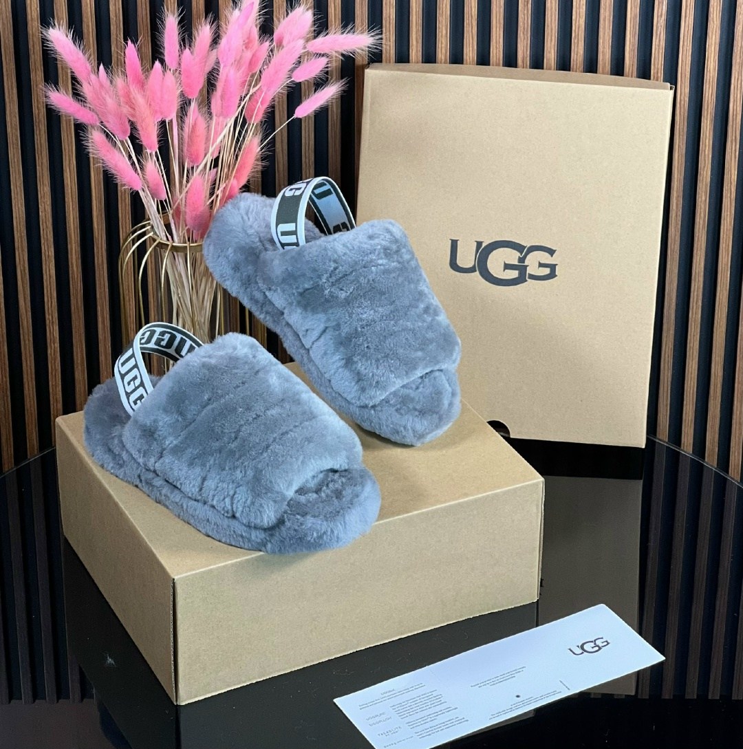 ugg slipper,,женские ugg,ugg меховые шлепки,тапочки ugg