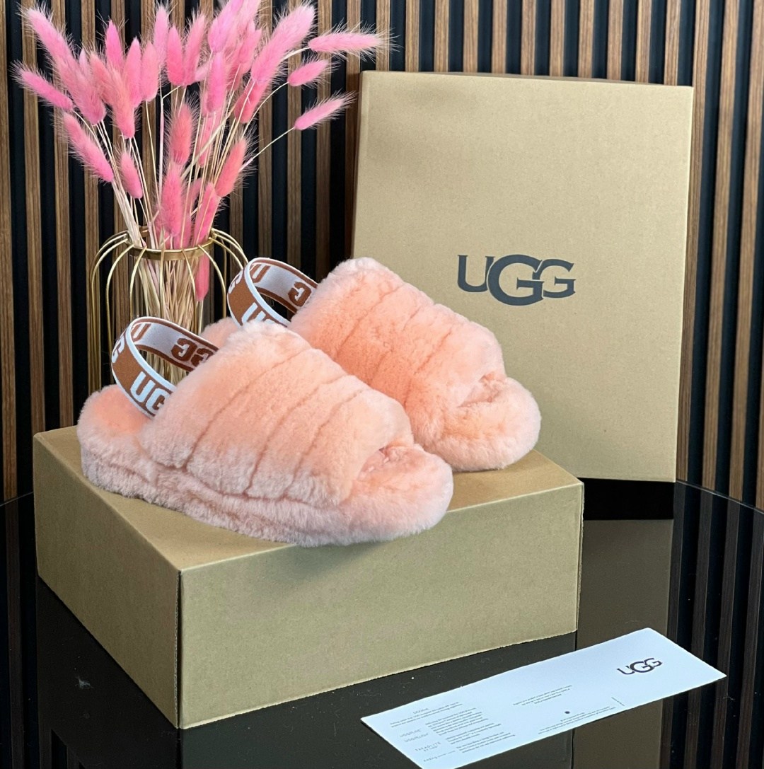 ugg slipper,,женские ugg,ugg меховые шлепки,тапочки ugg