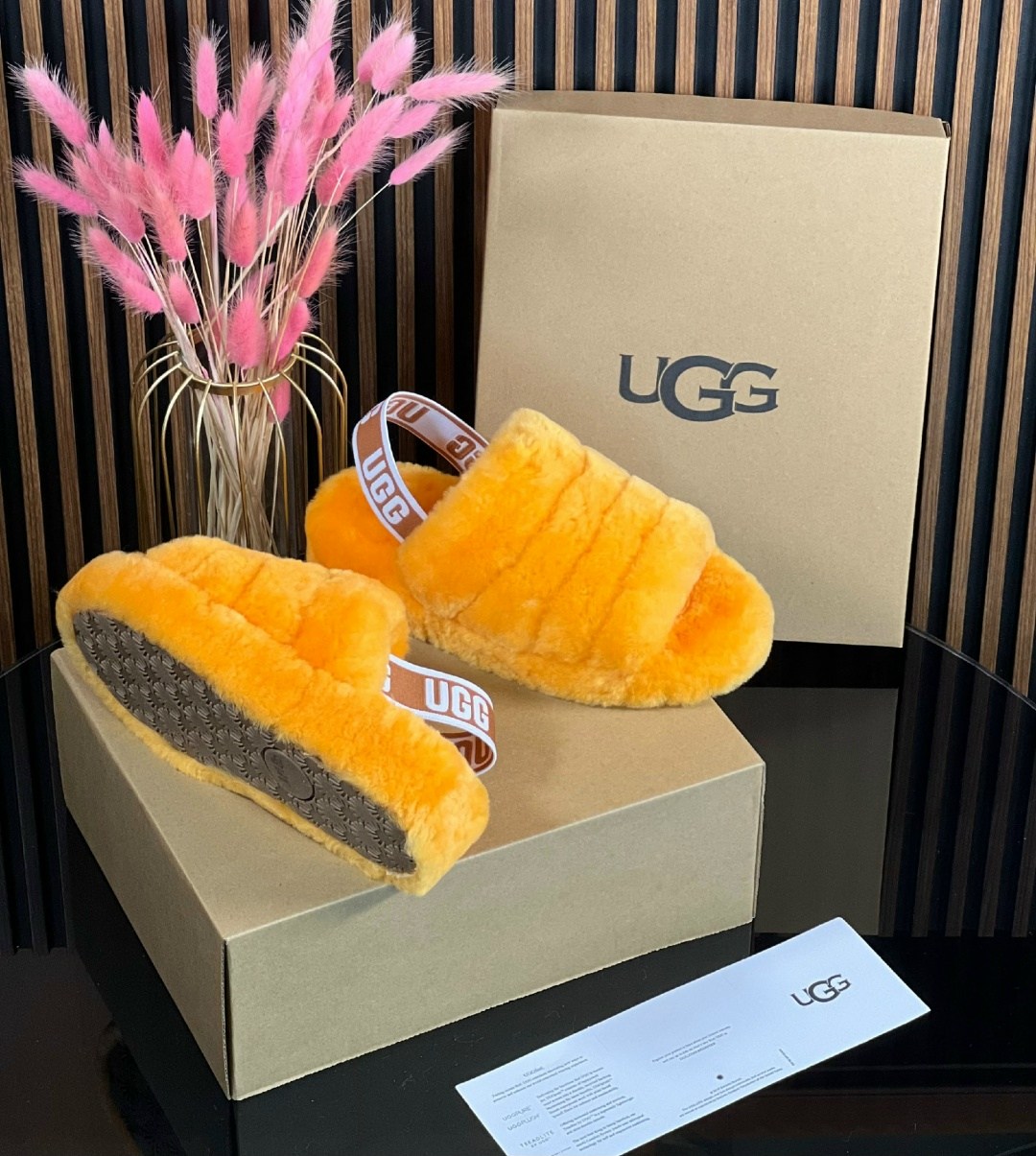 ugg slipper,,женские ugg,ugg меховые шлепки,тапочки ugg