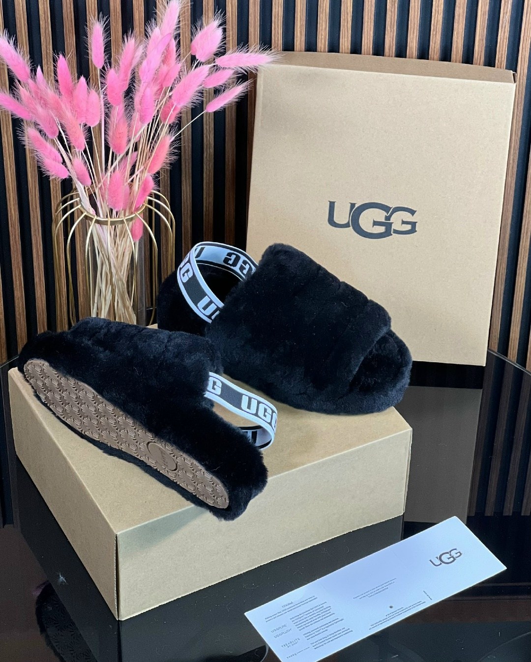 ugg slipper,,женские ugg,ugg меховые шлепки,тапочки ugg
