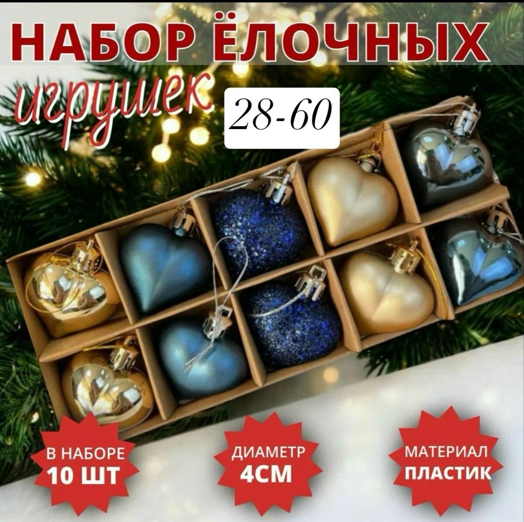 набор елочных игрушек сердца,наборе елочных игрушек,елочная игрушка сердечко,набор елочных украшений,набор елочных шаров
