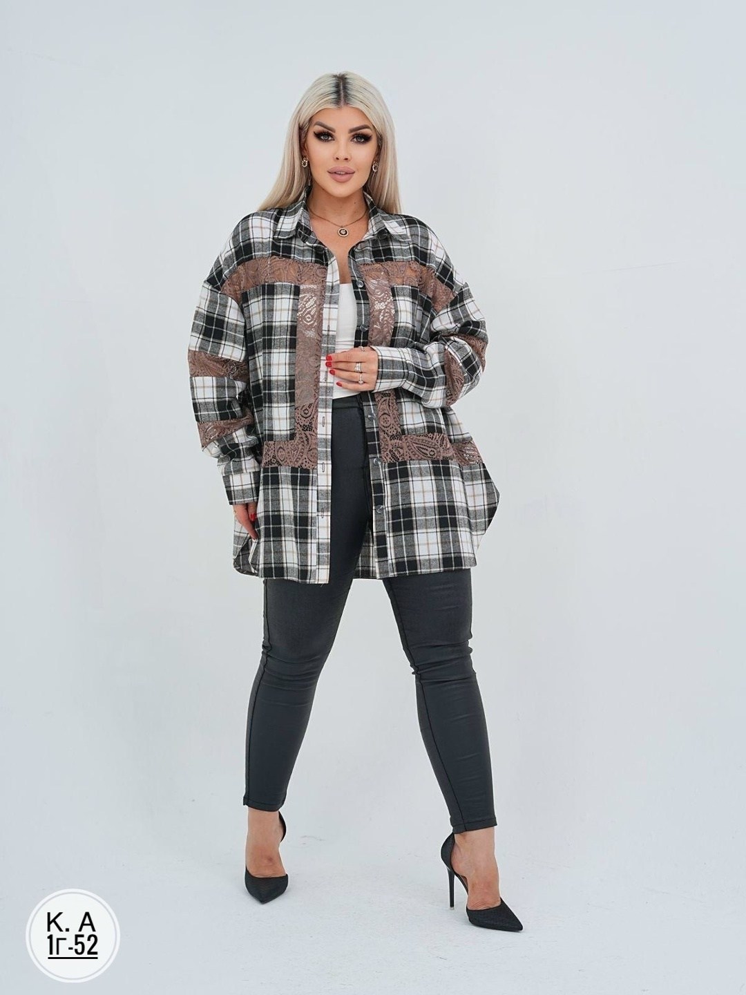 рубашка женская в клетку oversize zinnet,модные костюмы,рубашка в клетку женская,женская рубашка,блузка оверсайз