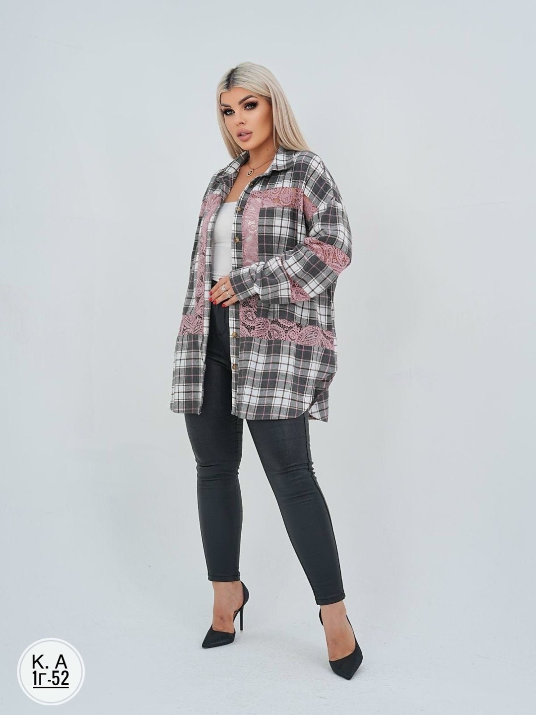 рубашка женская в клетку oversize zinnet,модные костюмы,рубашка в клетку женская,женская рубашка,блузка оверсайз
