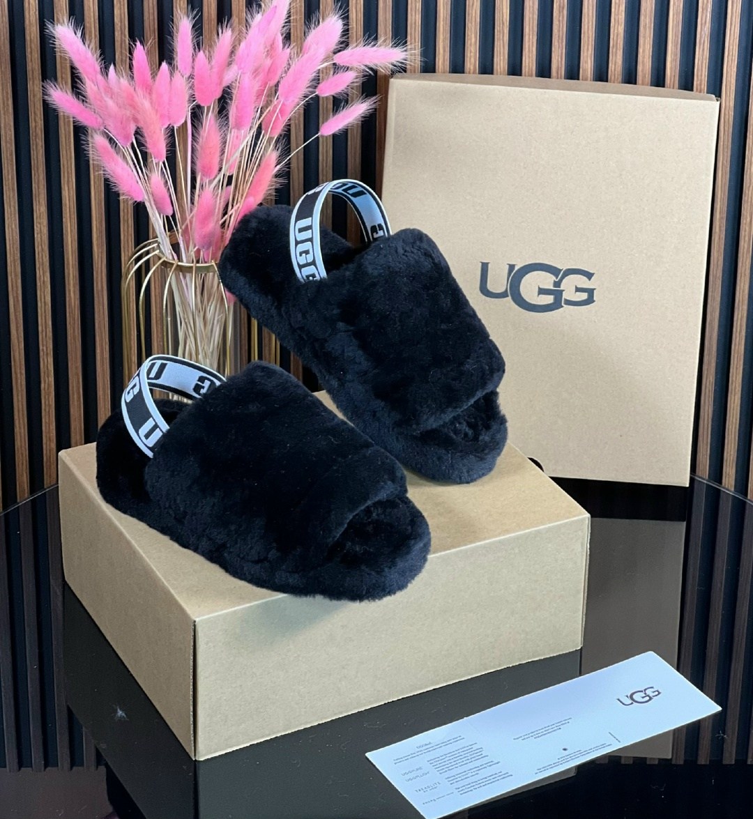 ugg slipper,,женские ugg,ugg меховые шлепки,тапочки ugg