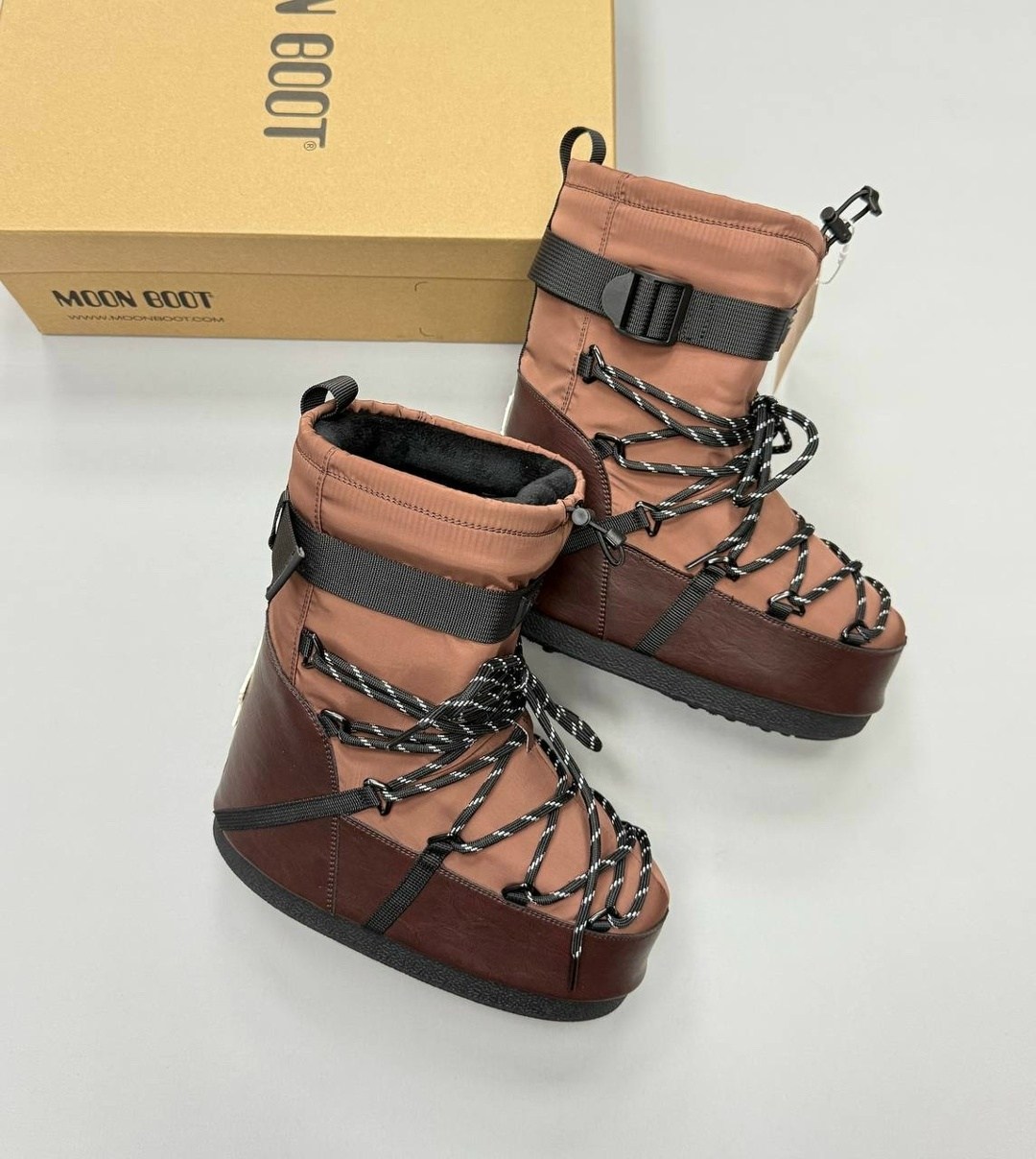 ,moon boot glance зимние сапоги черный серый р. 39,луноходы женские,дутики moon boot,зимние сапоги
