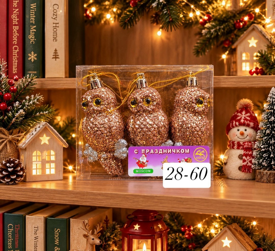 елочная игрушка сова,набор ёлочных игрушек стекло сова и совушка коричневые irena-co,набор ёлочных игрушек сова и совушка коричневые irena-co,набор ёлочных игрушек совы,елочное украшение сова