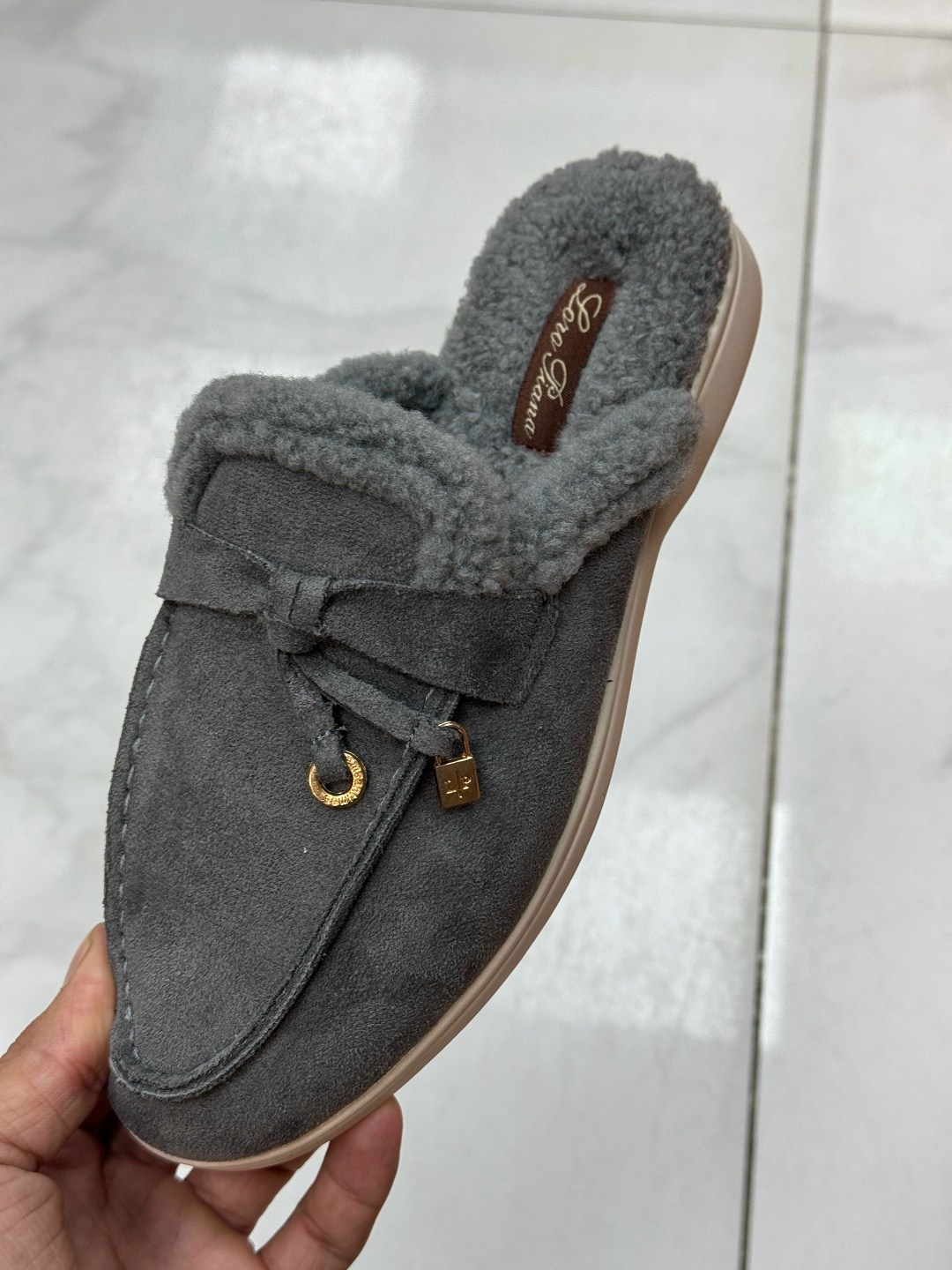 ,лоферы loro piana,мюли с мехом,лоферы женские с мехом,мюли женские