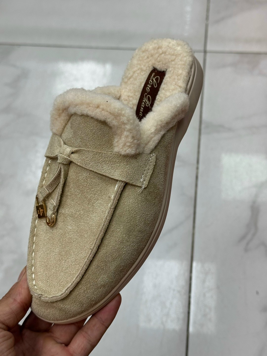 ,лоферы loro piana,мюли с мехом,лоферы женские с мехом,мюли женские
