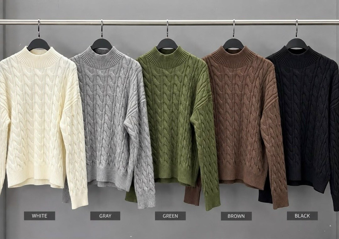 вязаные свитера,свитер,cable knit turtleneck drop shoulder sweater,свитер с косами,свитер хаки