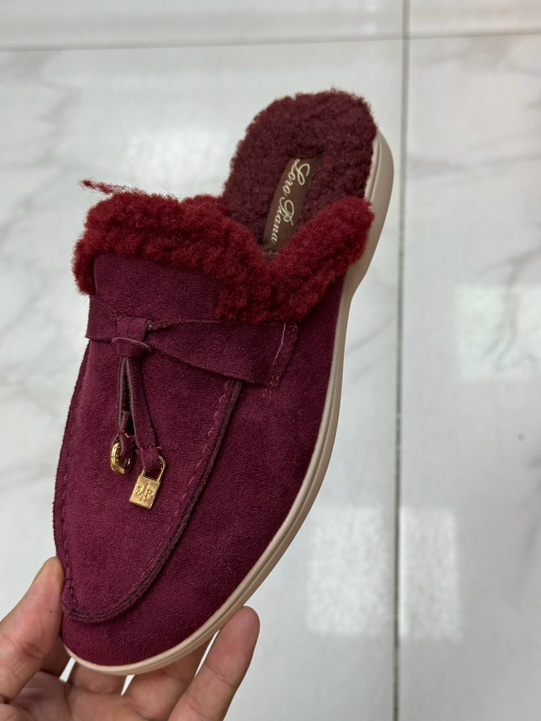 ,лоферы loro piana,мюли с мехом,лоферы женские с мехом,мюли женские