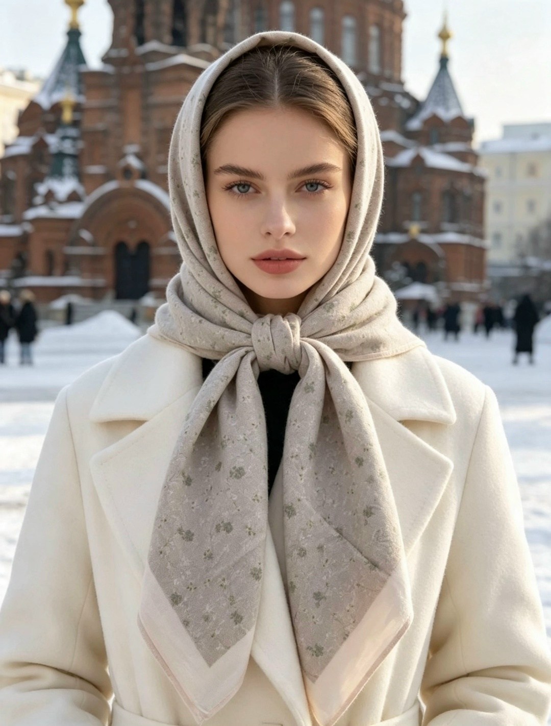 девушка,платок демисезонный,женские платки,платок летний,женщина с