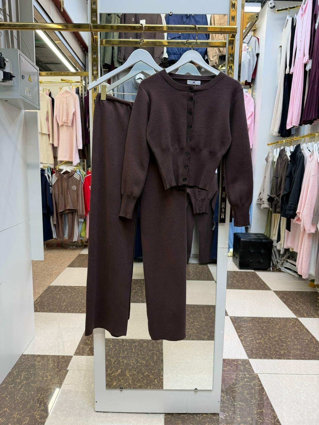 костюм двойка с брюками и кофтой top wear 529205314,костюм двойка с брюками,стильные костюмы,трикотажный костюм женский с брюками best mood,костюм двойка с брюками и кофтой top wear цвет сливочный мол