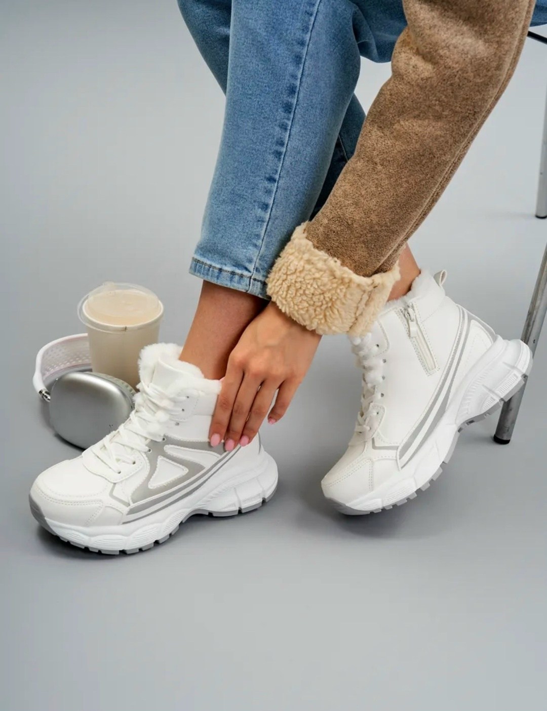 зимние женские кроссовки,,кроссовки женские с мехом зимние ela shoes цвет белый,кроссовки женские зимние белые,женские кроссовки