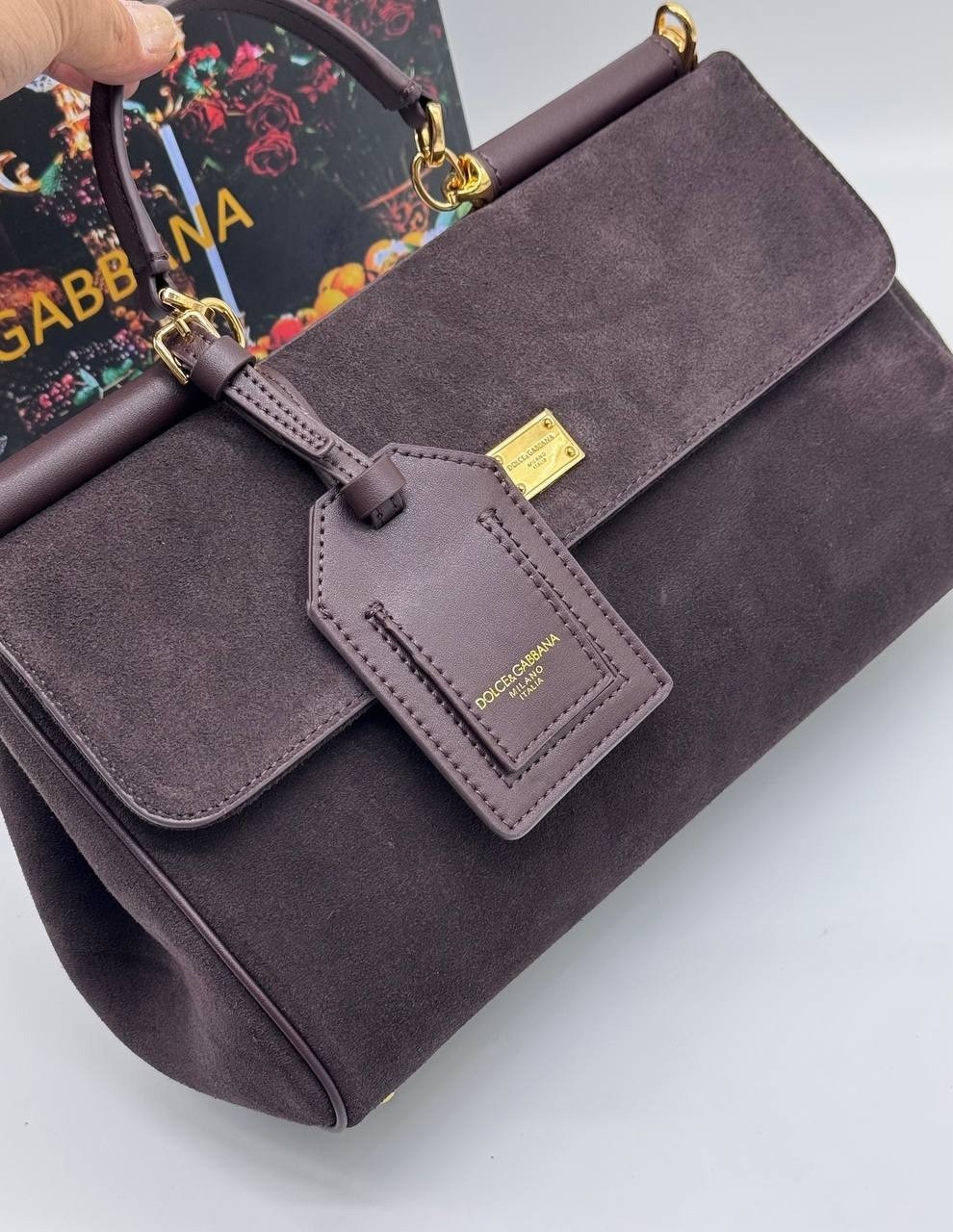 сумка dolce gabbana,замшевая сумка,сумки коричневый,сумка,сумки дольче габбана