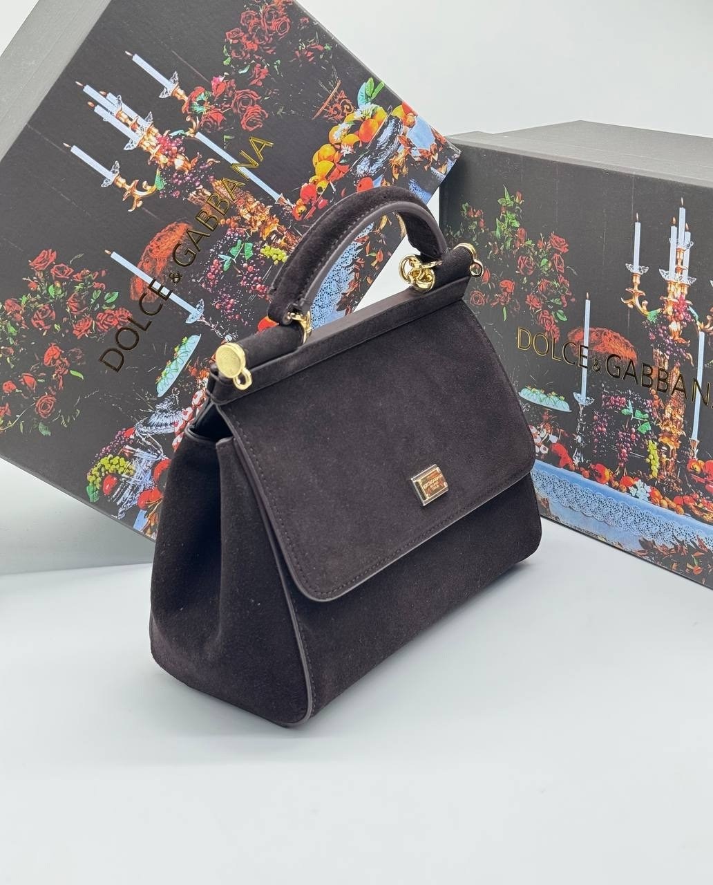 сумка dolce gabbana,сумки коричневый,женские сумки,замшевая сумка,сумка