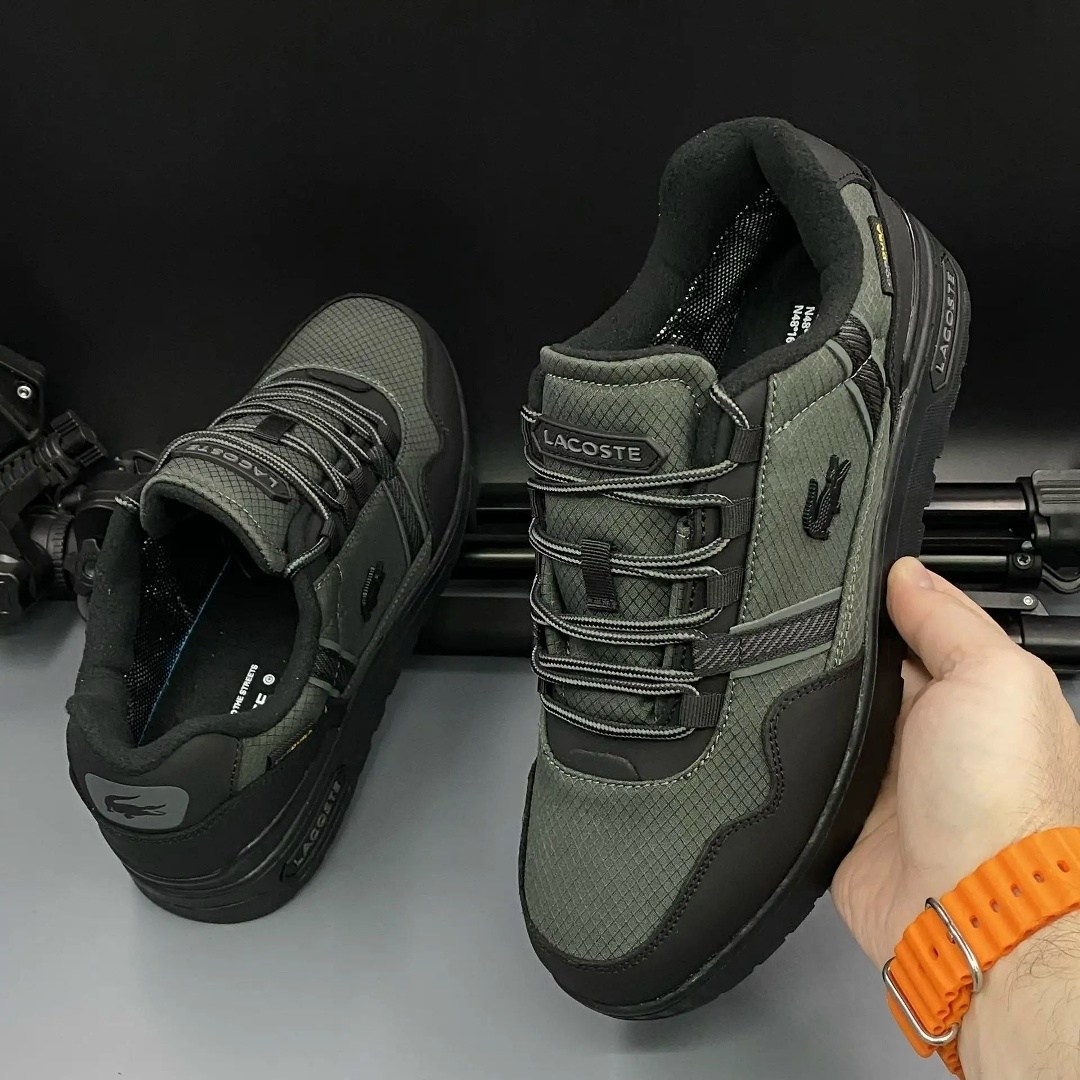 мужские кеды lacoste t-clip wntr текстильные черные,кроссовки мужские lacoste,кроссовки lacoste,мужские кроссовки lacoste t clip,кроссовки lacoste черный