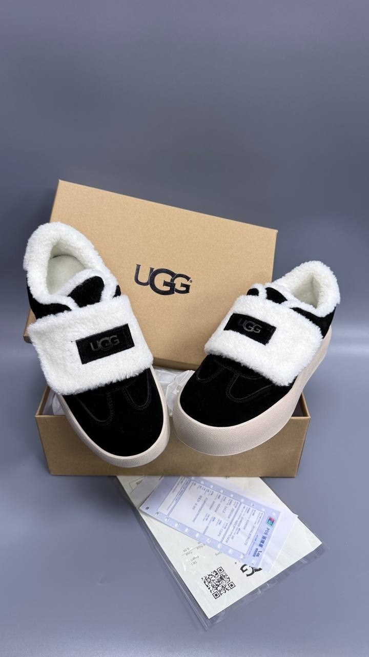 зимние кеды ugg из натуральной замши на липучке,брендовые кеды ugg на толстой подошве с мехом,,кеды ugg,женская
