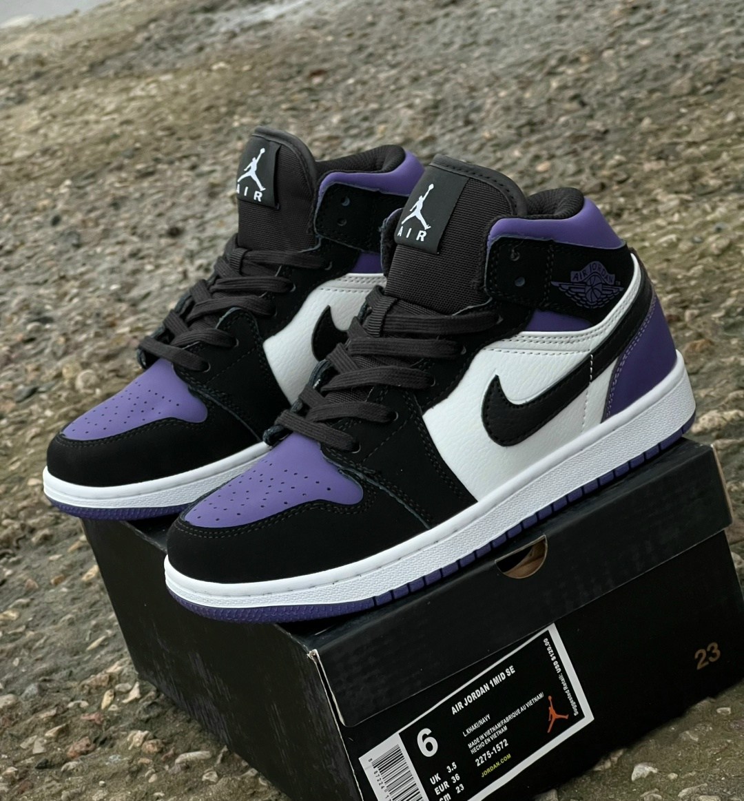 кроссовки найк джордан фиолетовые,женские кроссовки nike air jordan 1 mid,кроссовки,nike air jordan 1 mid se,nike air jordan 1 mid