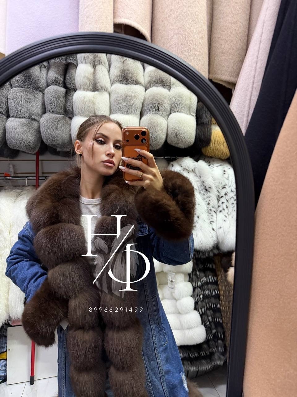 джинсовка с мехом финского песца yana kraft brand,джинсовка с мехом финского песца,джинсовка с мехом,джинсовая куртка с мехом,куртка с мехом
