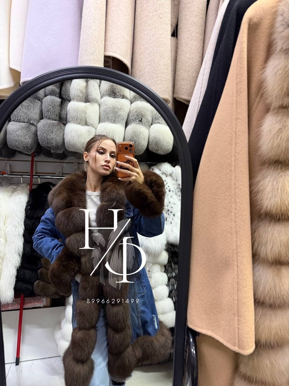 джинсовка с мехом финского песца yana kraft brand,джинсовка с мехом финского песца,джинсовка с мехом,джинсовая куртка с мехом,куртка с мехом