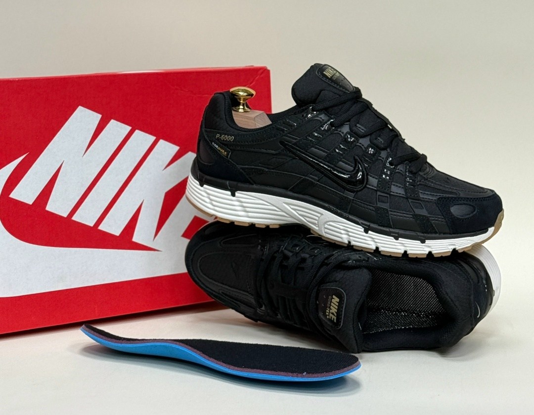 кроссовки nike p-6000 черные,кроссовки nike p-6000,nike p6000 triple black,кроссовки p-6000 black white черный,nike p 6000 gore tex
