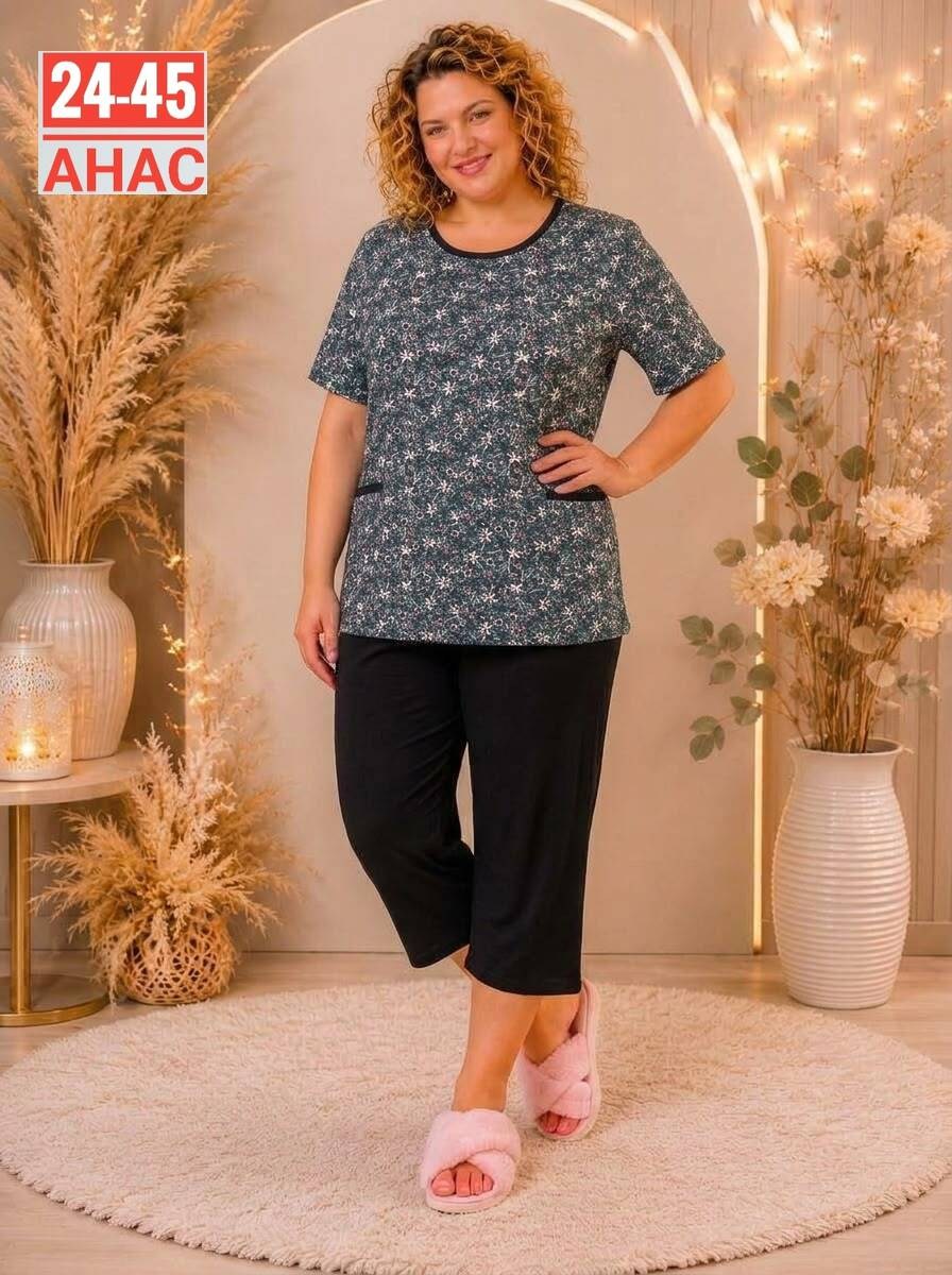 женские костюмы,пижама с бриджами больших размеров алтекс,пижама с бриджами,пижама с бриджами женская домашняя,женский костюм двойка
