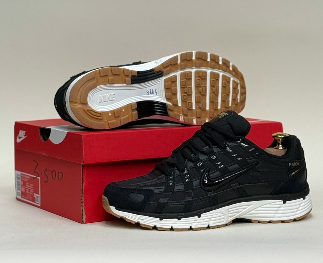 кроссовки nike p-6000 черные,кроссовки nike p-6000,nike p6000 triple black,кроссовки p-6000 black white черный,nike p 6000 gore tex