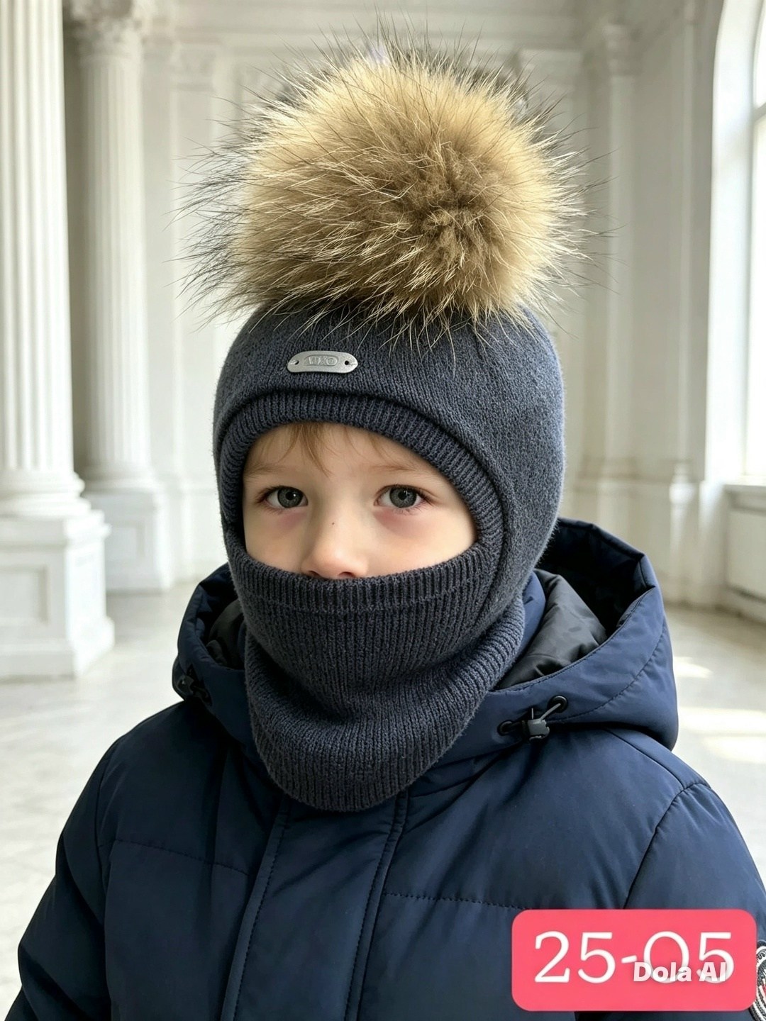 шапка шлем для мальчика,шапка шлем,шапка шлем зимняя с помпоном из натурального енота,шапка шлем зимний,зимняя шапка для мальчика