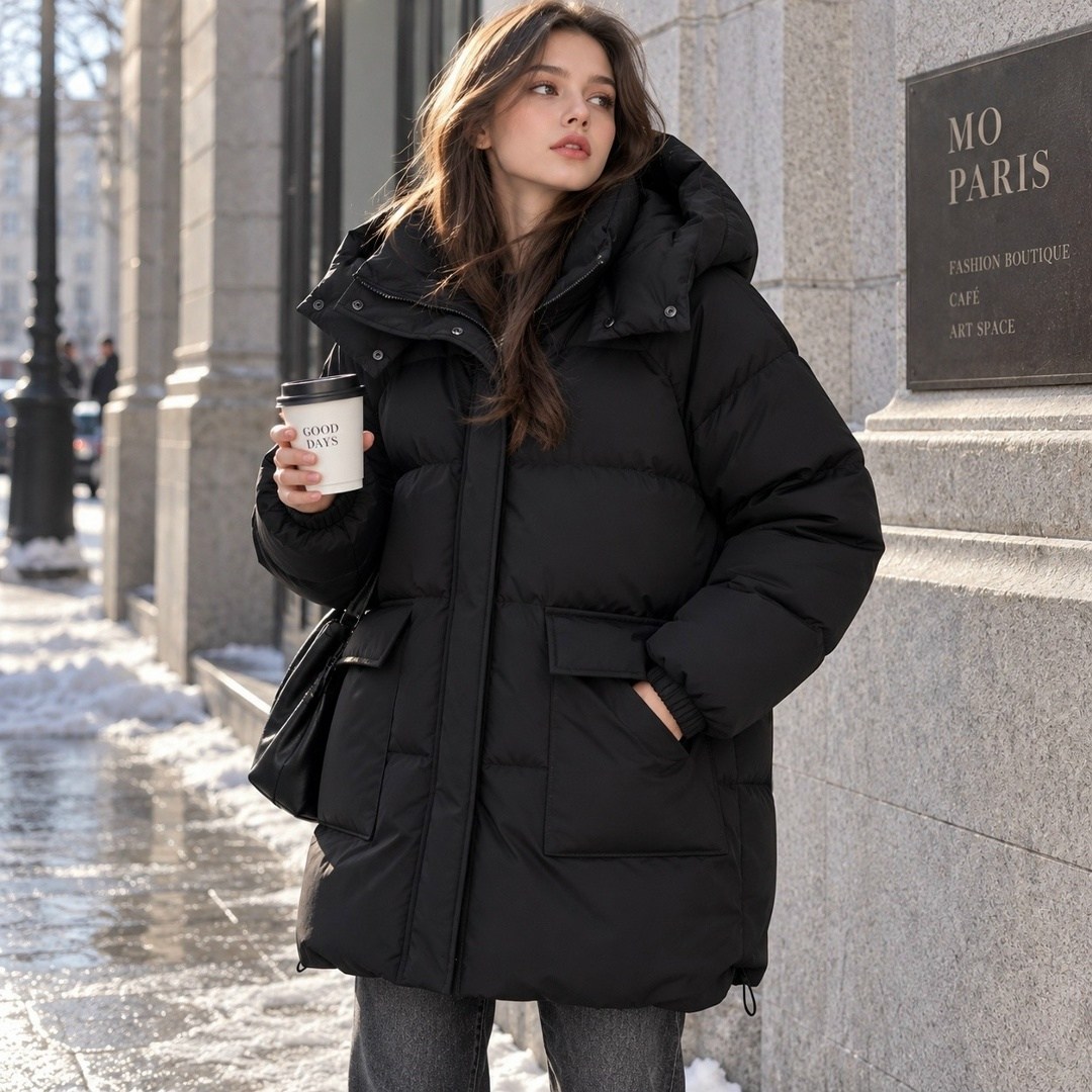 куртка зимняя с капюшоном удлиненная delamo fashion,пуховик,куртка женская,куртка зимняя,куртка зимняя женская