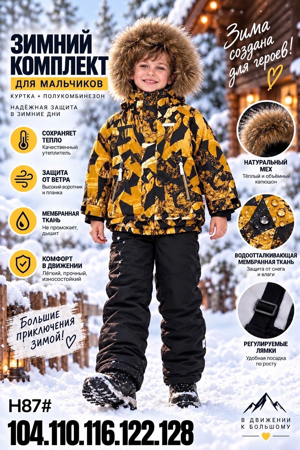 комплект зимний huppa winter 41480030-32248 (серый, голубой, черный),комплект верхней одежды мальчики huppa зима размер 116 серый,зимний костюм для мальчика теплый детский мембрана nikastyle,зимний ко