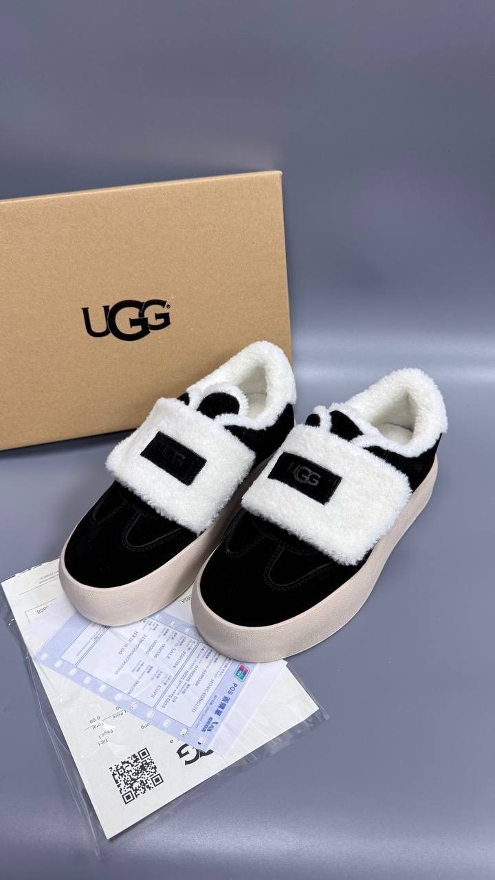зимние кеды ugg из натуральной замши на липучке,брендовые кеды ugg на толстой подошве с мехом,,кеды ugg,женская