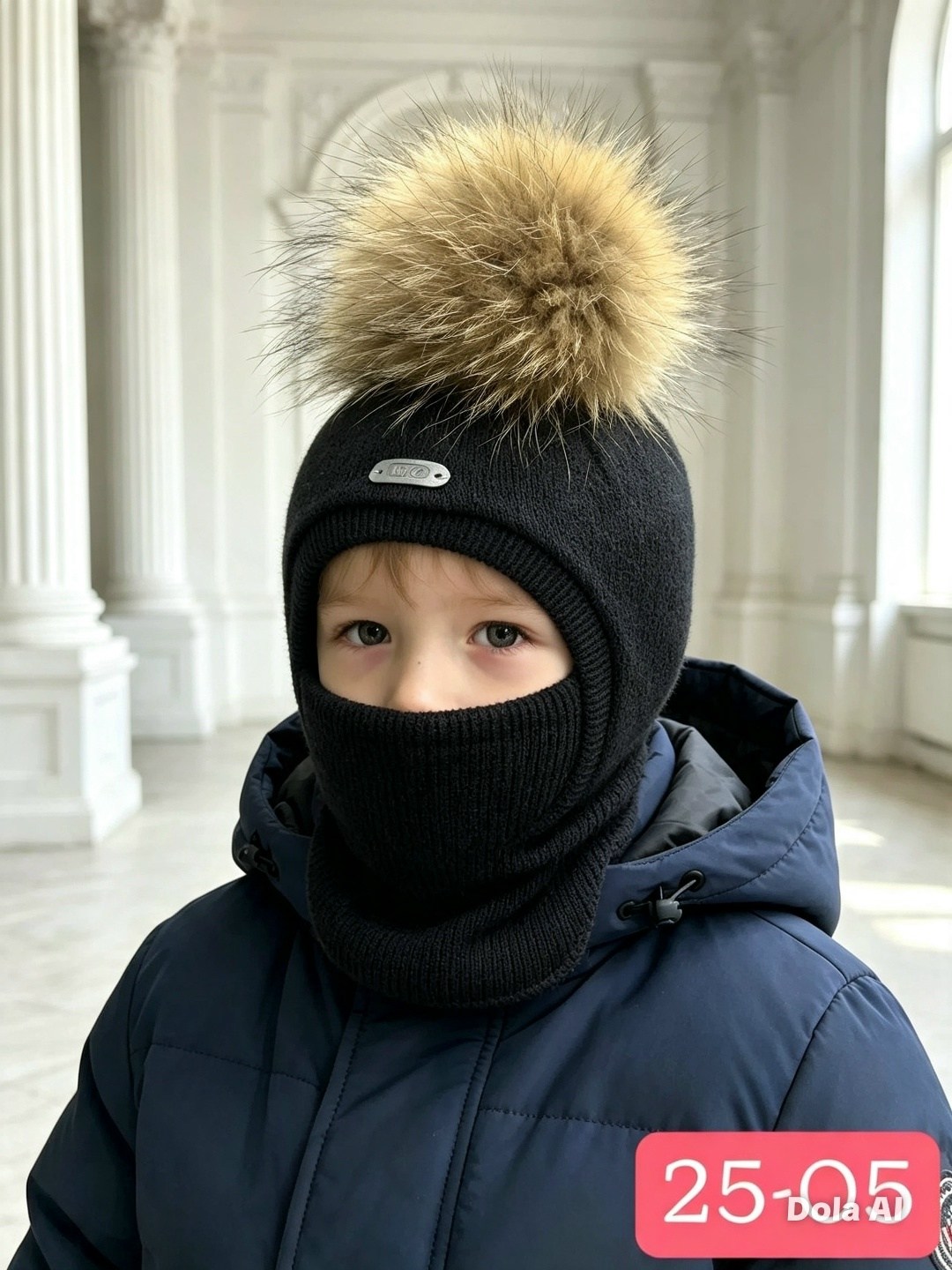 шапка шлем для мальчика,шапка шлем,шапка шлем зимняя с помпоном из натурального енота,шапка шлем зимний,зимняя шапка для мальчика