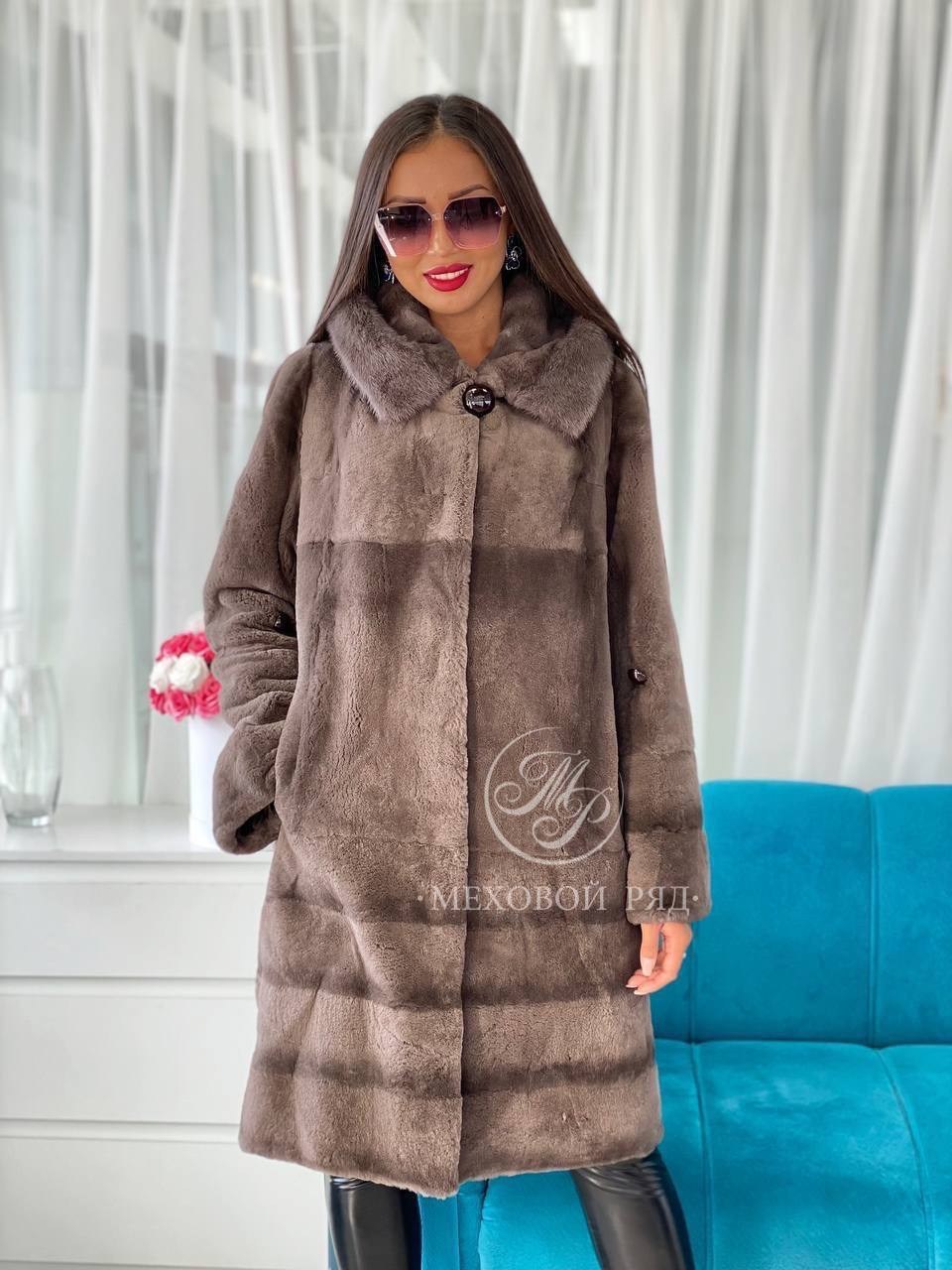 норковая шуба,женская норковая шуба,норковая шуба с воротником - стойка,шуба из натурального меха норки,норковая шуба цвет капучино