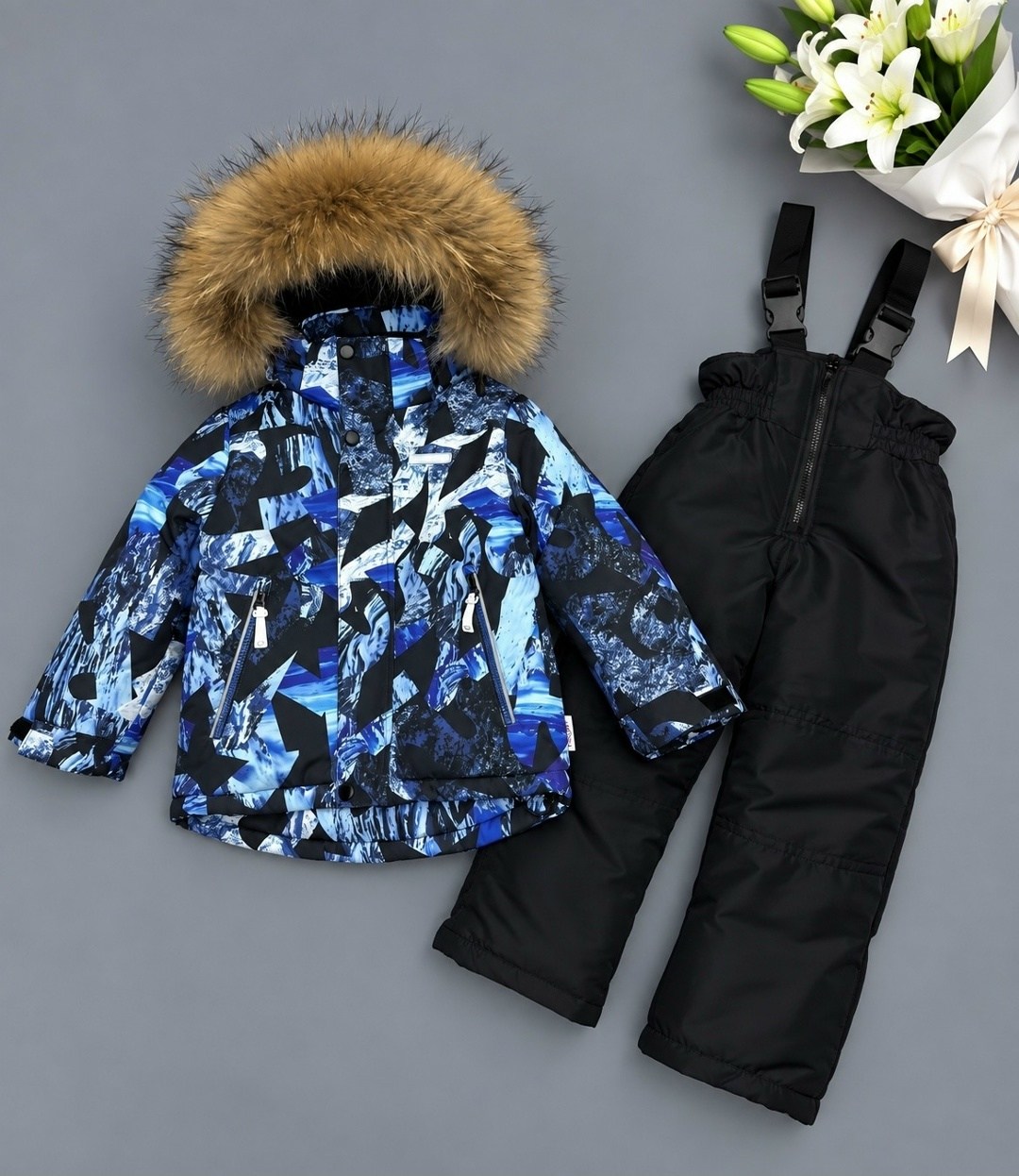 комплект зимний huppa winter 41480030-32248 (серый, голубой, черный),комплект верхней одежды мальчики huppa зима размер 116 серый,зимний костюм для мальчика теплый детский мембрана nikastyle,зимний ко