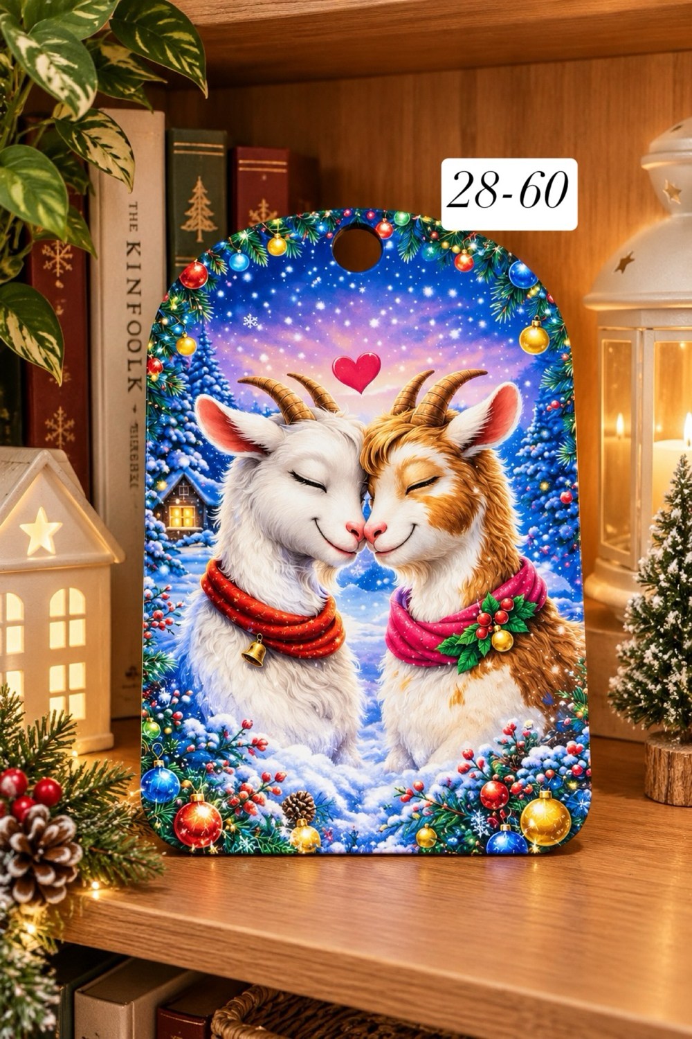 новогодние сувениры,новогодние зверюшки,подарочный новогодний,новогодняя коза,доска разделочная с