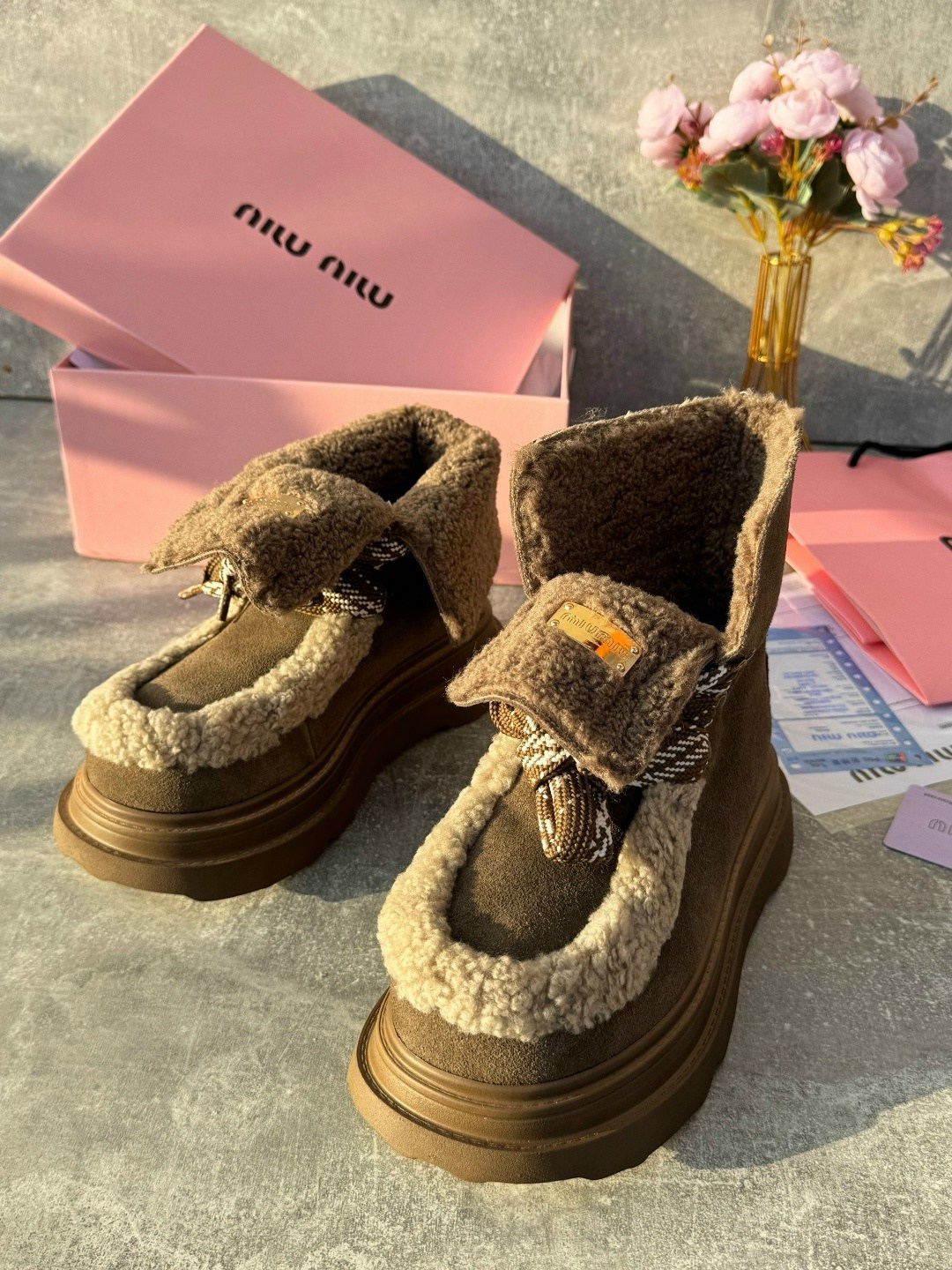 ,угги женские,ботинки miu miu,женские зимние ботинки,ботинки miu miu на меху зима размер 36-40