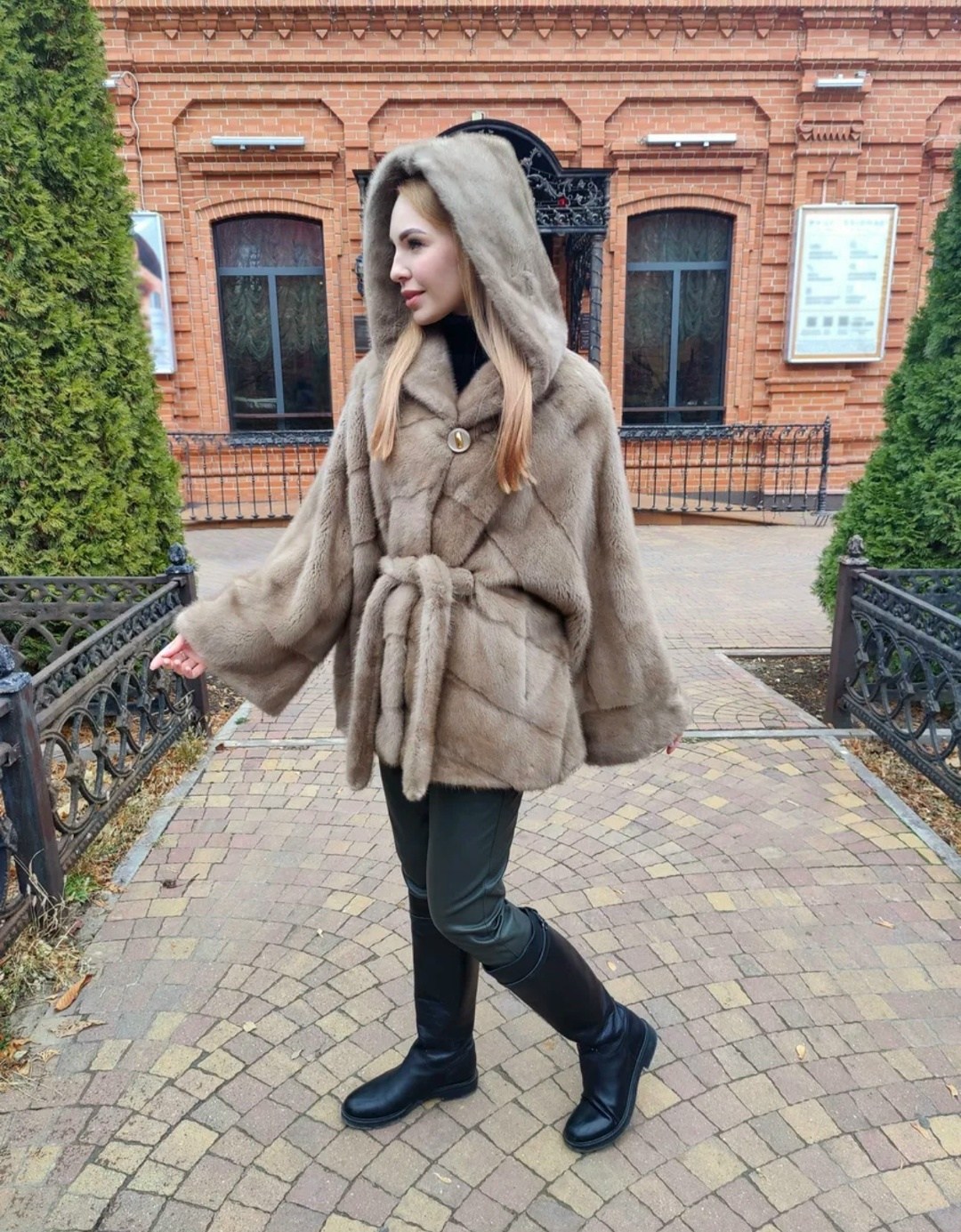 норковая шуба,короткая норковая шуба,шуба из норки,норковая шуба в цвете графит,норковая шуба кимоно