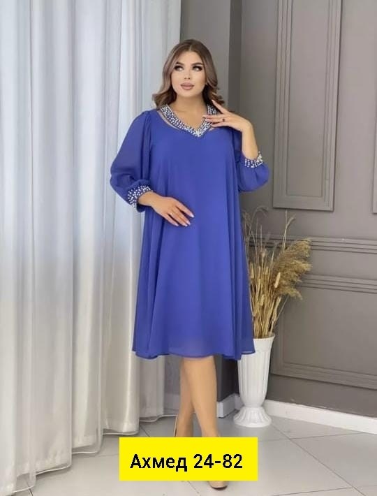 шифоновое платье большого размера binmoda,шифоновое платье большого размера,платье женская,платье шифон,платье для красивых дам