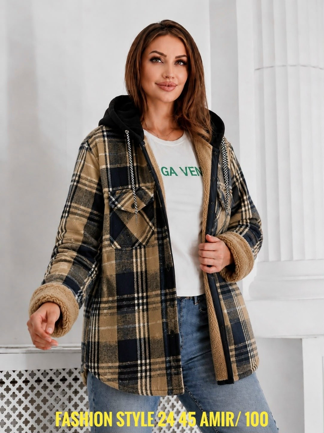 худи теплая в клетку удлиненная на меху tanhia fashion,теплая кофта,кофта женская,рубашка оверсайз теплая в клетку удлиненная,рубашка оверсайз теплая в клетку