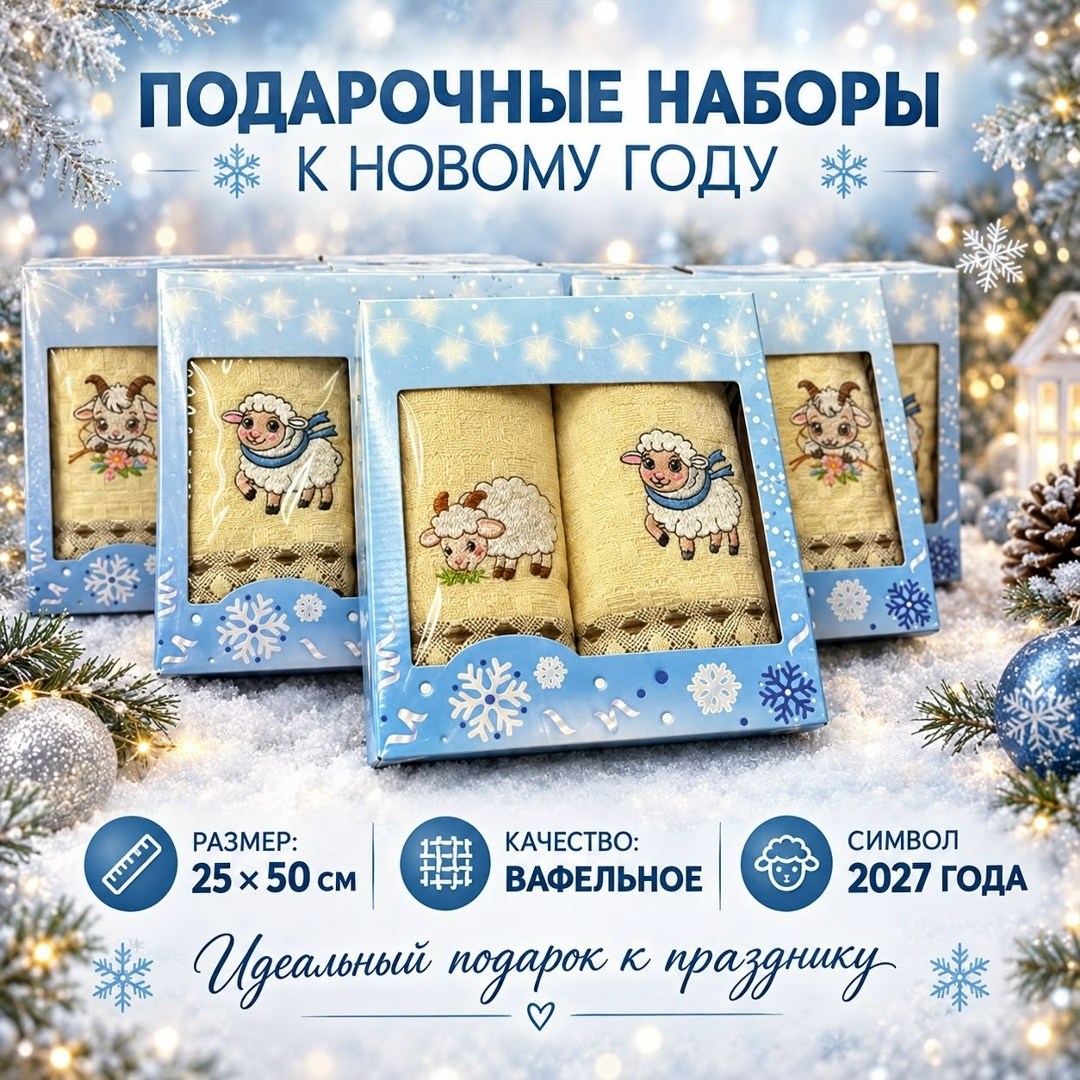 полотенца подарочный набор новый год,набор новогодних полотенчиков символ года со змеёй комплект вафельных полотенец 3 штуки,набор вафельные полотенца,новогодние полотенца,новогодний подарочный набор