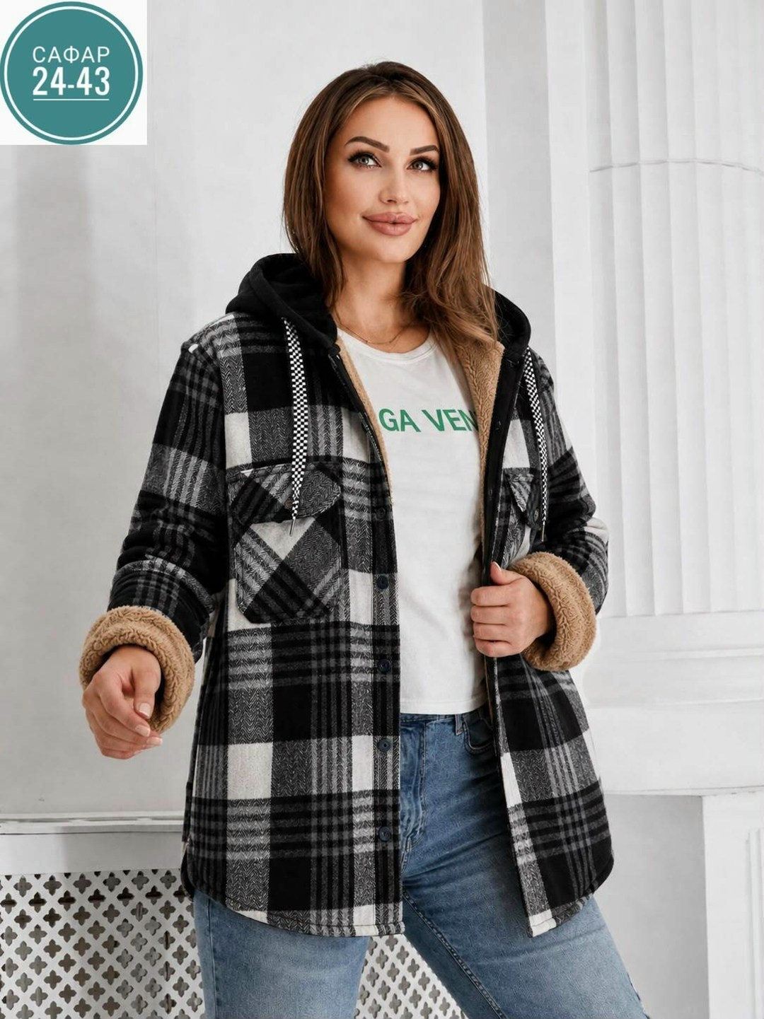 худи теплая в клетку удлиненная на меху tanhia fashion,женская кофта,худи теплая в клетку удлиненная на меху ma&di angel 251621831,рубашка теплая в клетку удлиненная,рубашка женская теплая